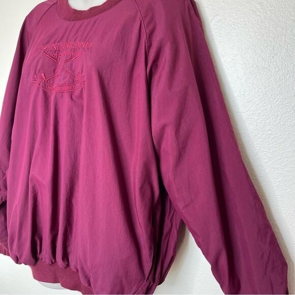 Vintage 80s Sunderland of Scotland Weatherbeater Maroon Rainwear Women XL Golf - Picture 4 of 14